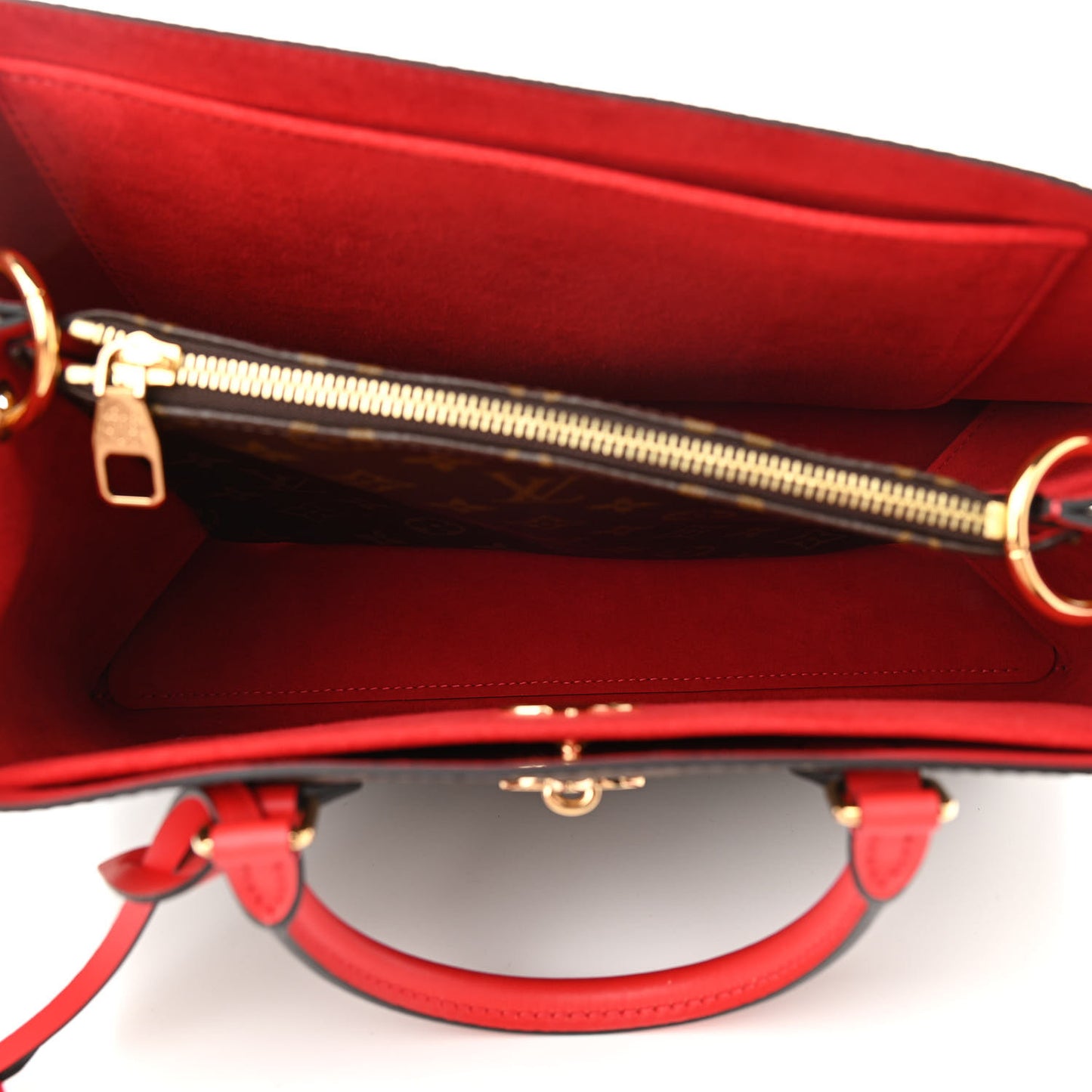 Monogram Flower Tote Coquelicot