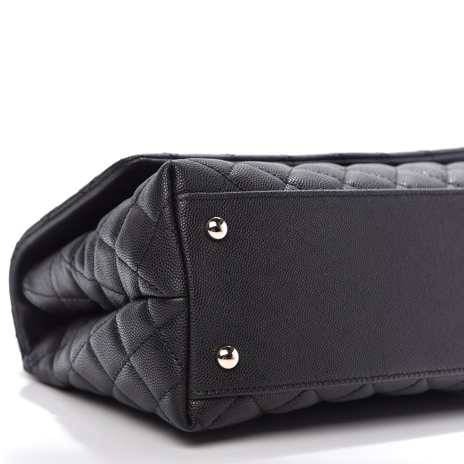 Chanel Caviar Quilted Small Coco Handle Flap Black 6 of 10