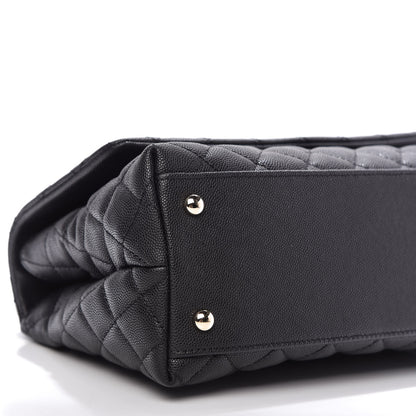 Chanel Caviar Quilted Small Coco Handle Flap Black 6 of 10