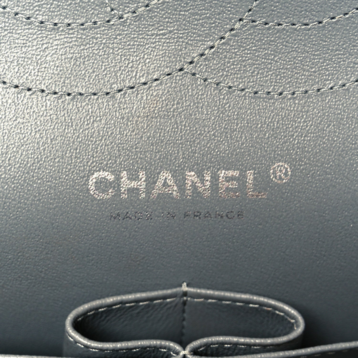 Chanel Caviar Quilted Jumbo Double Flap Grey 6 of 11