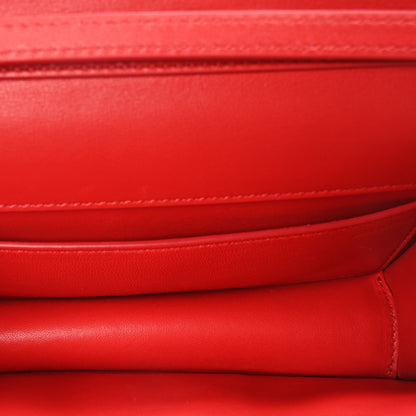 Valentino Garavani Calfskin Enamel Vlogo Small Loco Shoulder Bag Rouge Pur 5 of 9