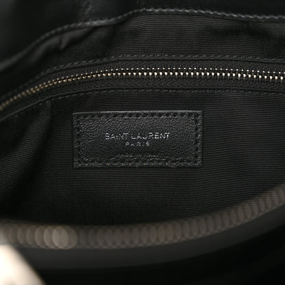 Saint Laurent Calfskin Y Quilted Monogram Medium Loulou Chain Satchel Black 6 of 10