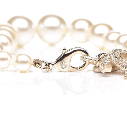 Chanel Pearl Crystal CC Bracelet Gold 4 of 6