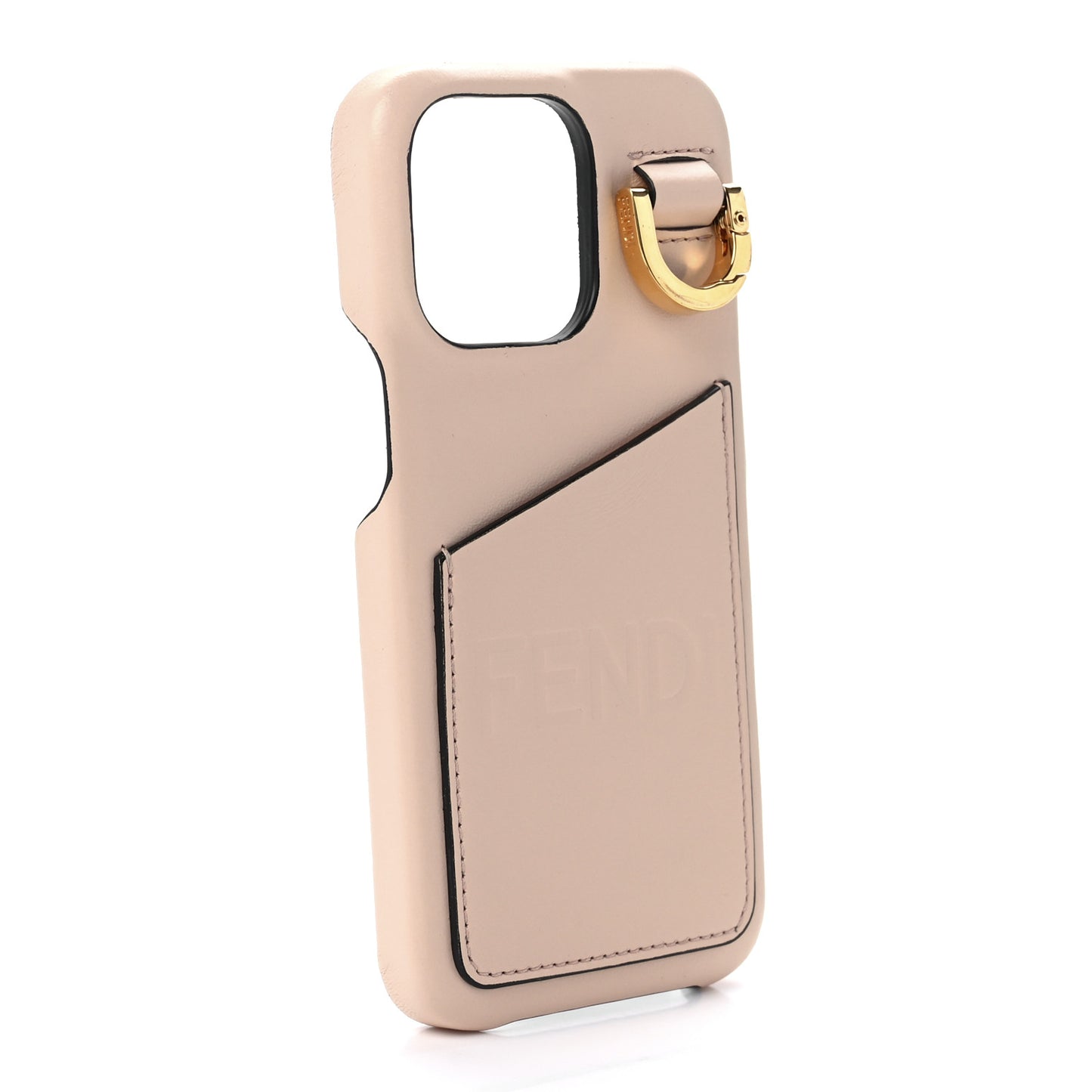 Nappa Logo Card Holder iPhone 13 Case Light Rose