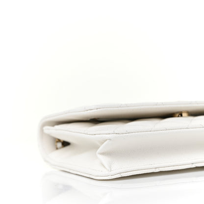 Chanel Caviar Quilted Wallet On Chain WOC White 9 of 10