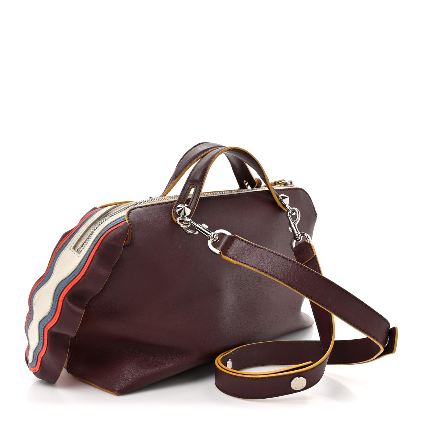 Vitello Dolce Large By The Way Boston Bag Bordeaux Multicolor