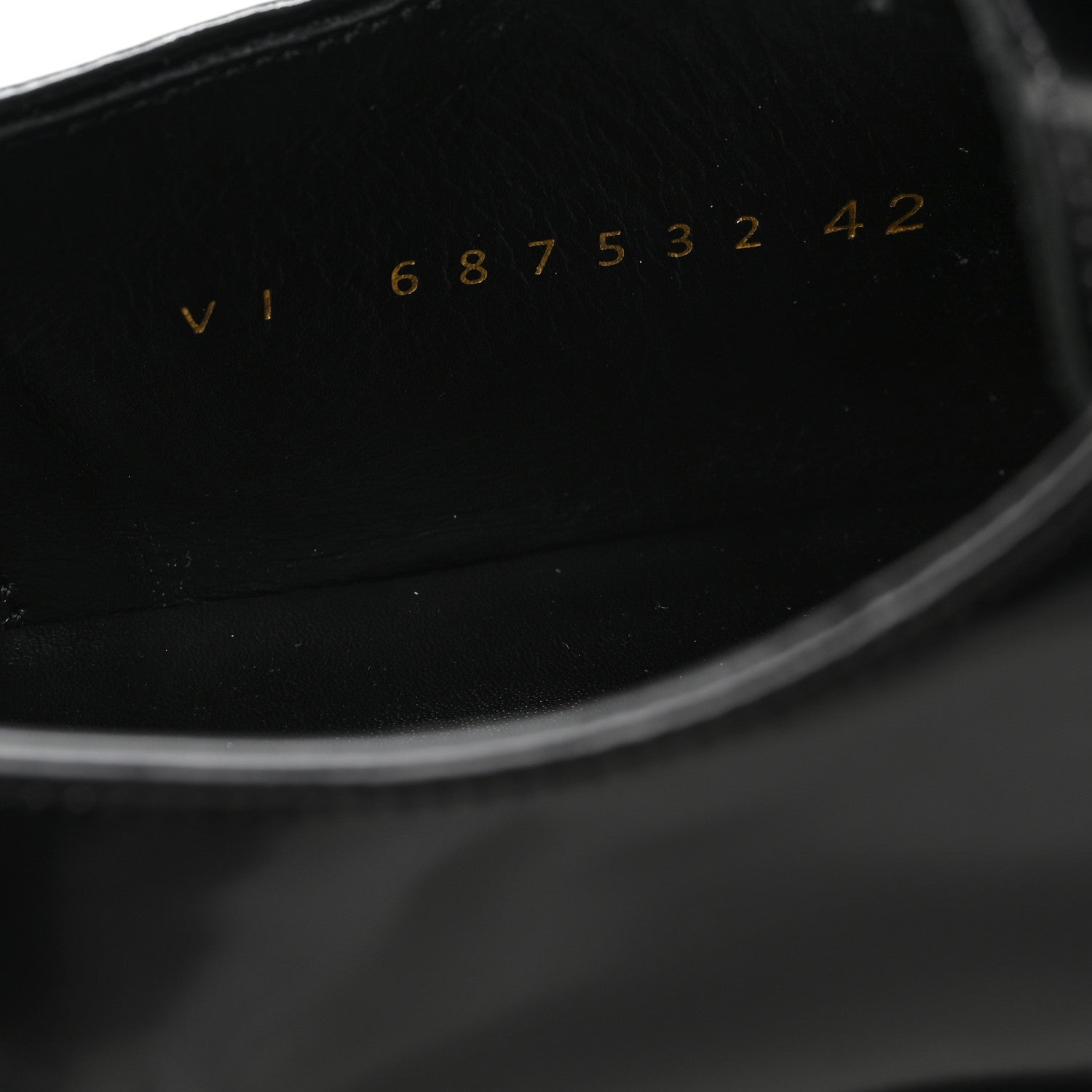 Saint Laurent Vitello Ruinart Mens Marlo 20 Derby 42 Black 9 of 10