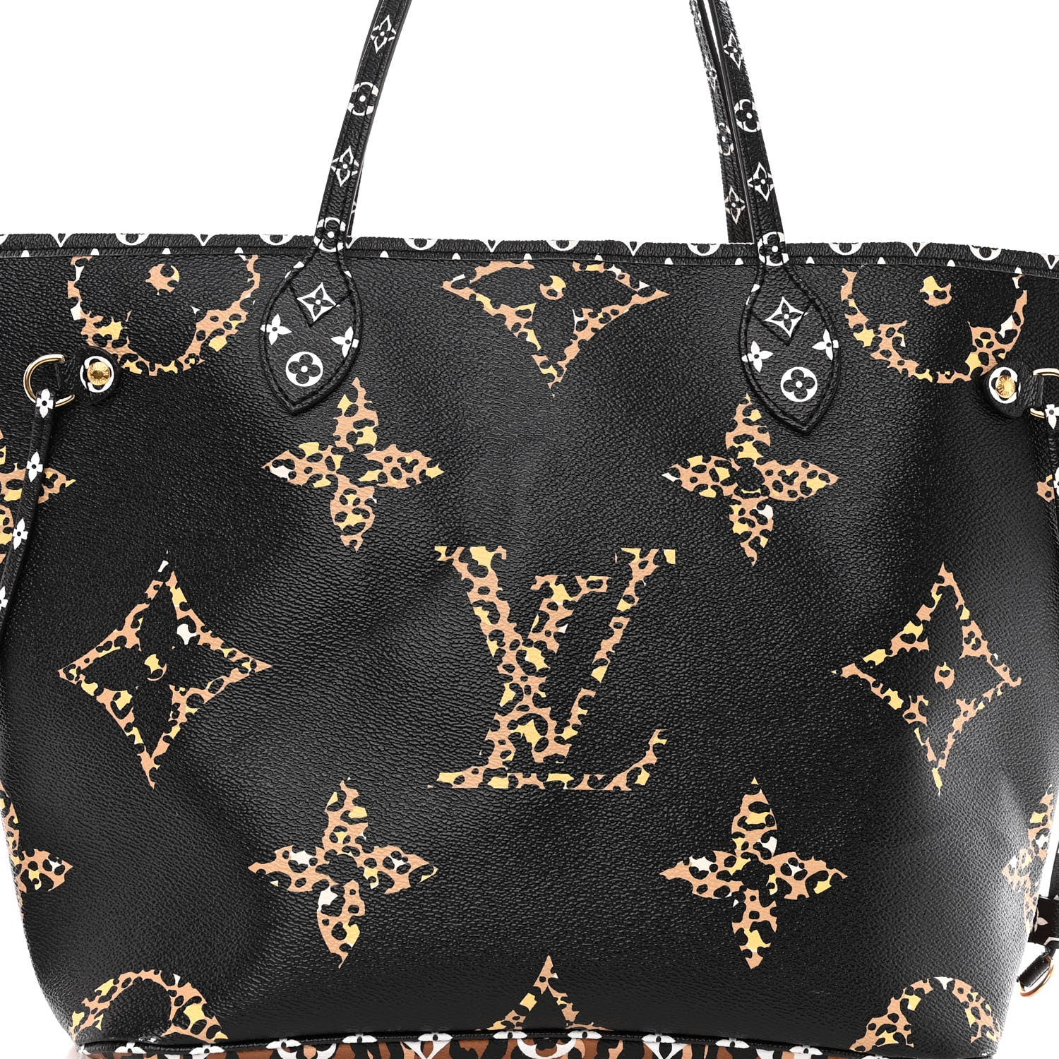 Louis Vuitton Monogram Giant Jungle Neverfull MM Black 7 of 12
