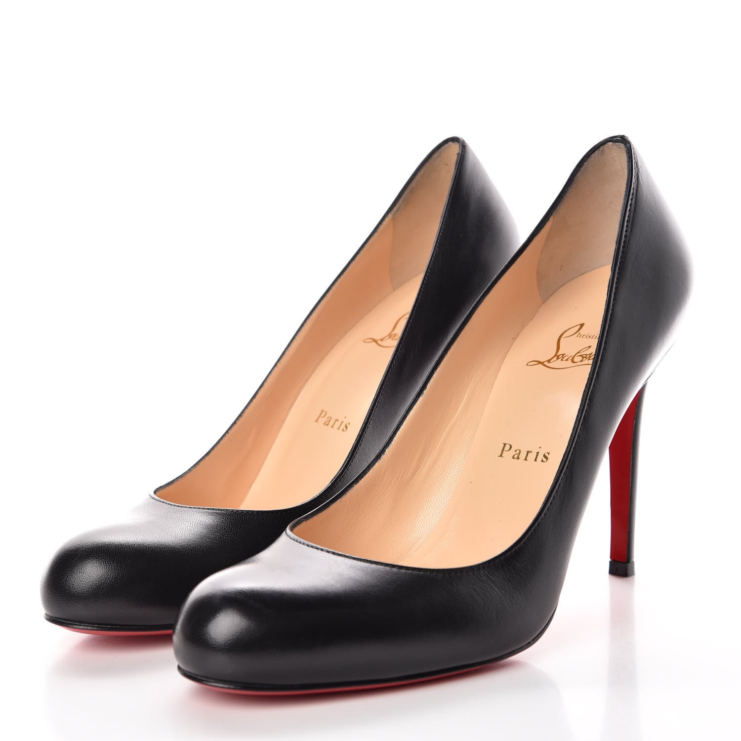 Christian Louboutin Kid Simple 100 Pumps 39 Black 3 of 7
