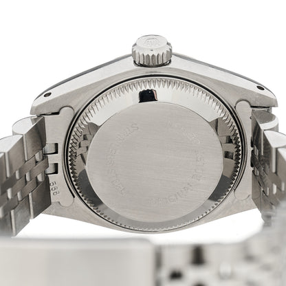 Rolex Stainless Steel 18K White Gold Diamond 26mm Oyster Perpetual Datejust Watch Blue Gradient 69174 4 of 4