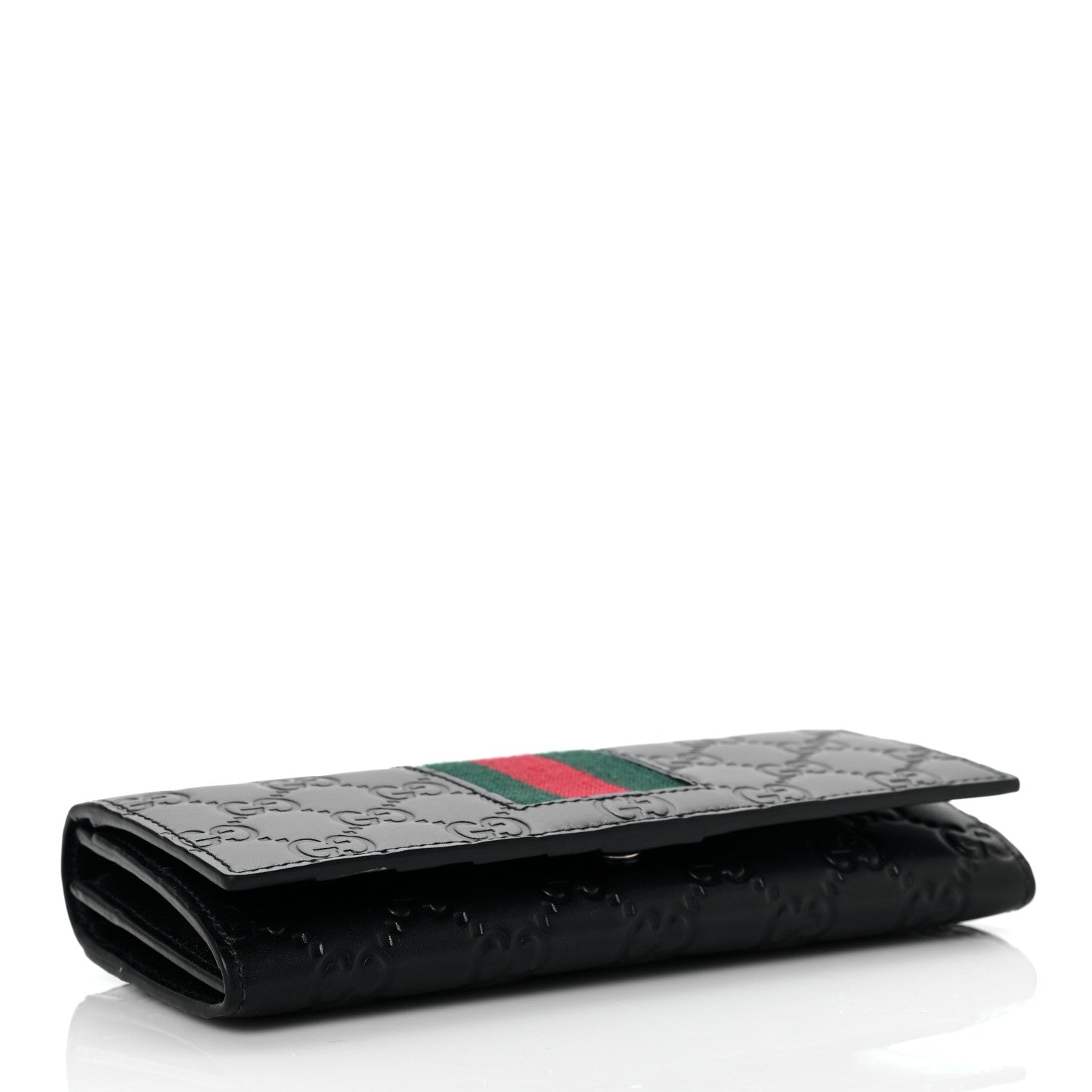 Gucci Guccissima Signature Web New Web Continental Wallet Black 4 of 10