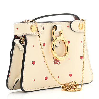 Fendi Nappa Chinese Valentines Day Karligraphy Embroidered Pico Peekaboo Charm Panna Rosso Cardinale 3 of 7
