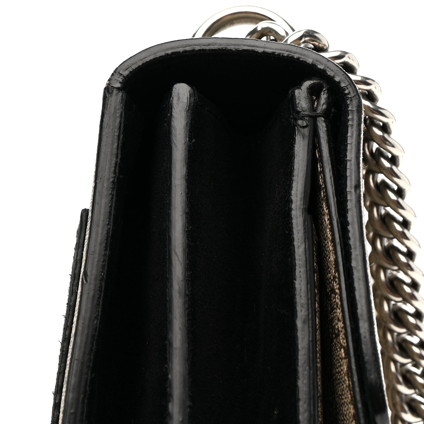 GG Supreme Monogram Medium Dionysus Shoulder Bag Black