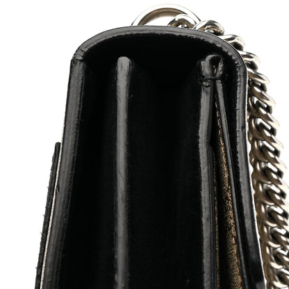 Gucci GG Supreme Monogram Medium Dionysus Shoulder Bag Black 20 of 21