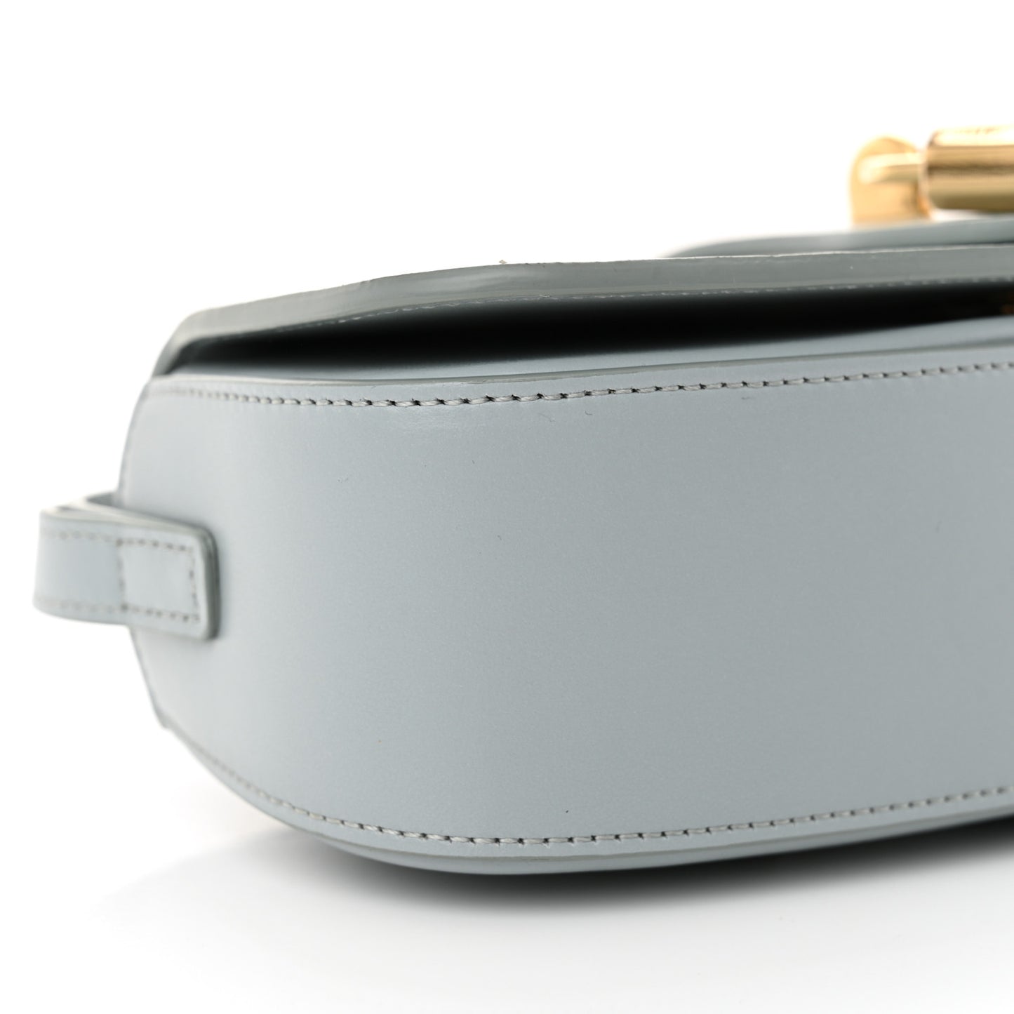 Smooth Calfskin Tabou Clutch On Strap Ice Blue