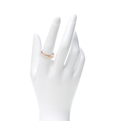 Boucheron 18K Pink Gold Ceramic Quatre White Edition Wedding Band Ring 59 8.75 2 of 6