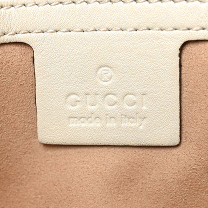 Gucci Calfskin Matelasse Small GG Marmont Shoulder Bag White 6 of 10
