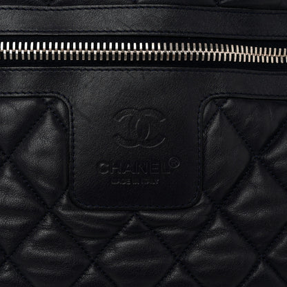 Chanel Lambskin Jersey Quilted Medium Coco Cocoon Reversible Tote Navy Fuchsia 9 of 19