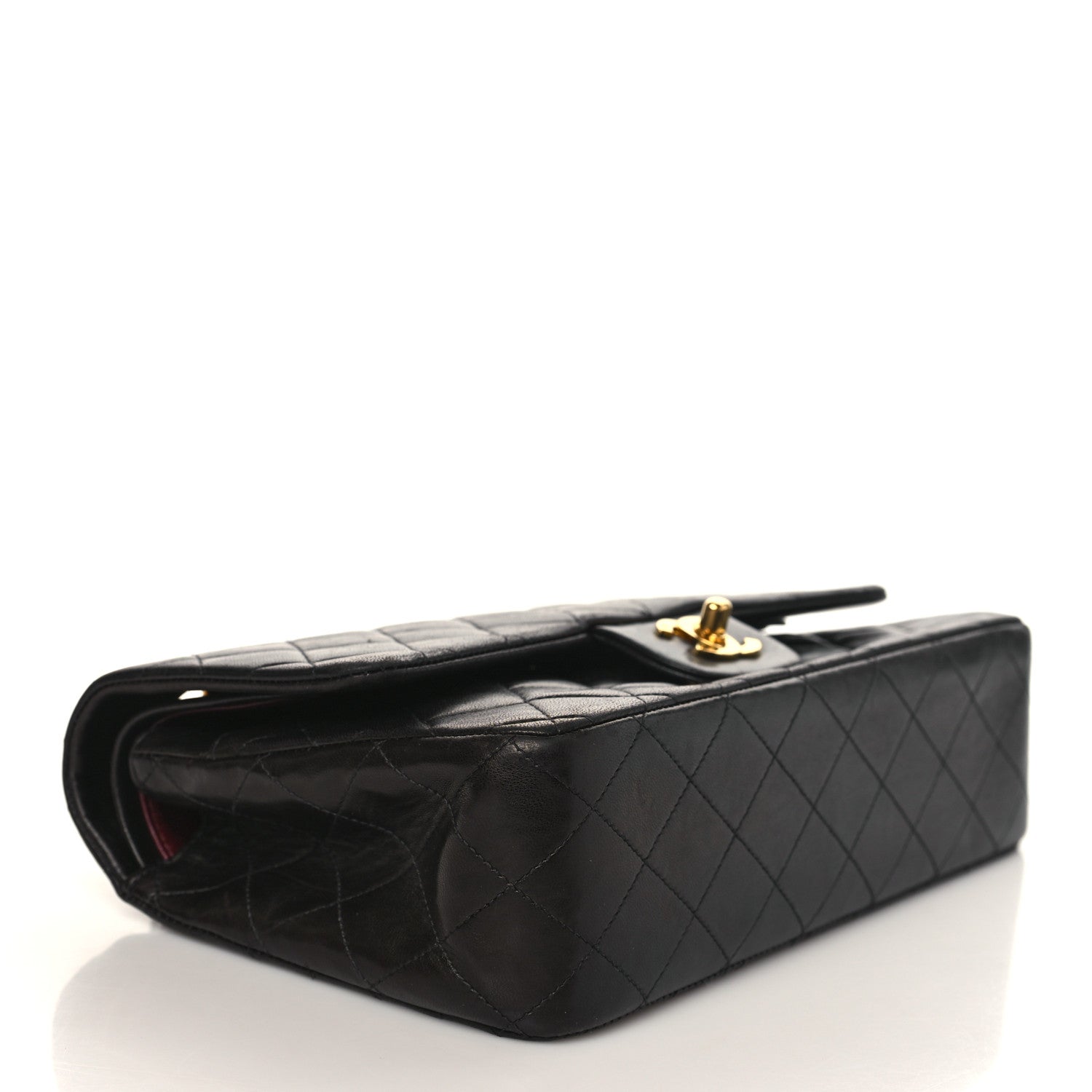 Chanel Lambskin Quilted Medium Double Flap Black 4 of 9