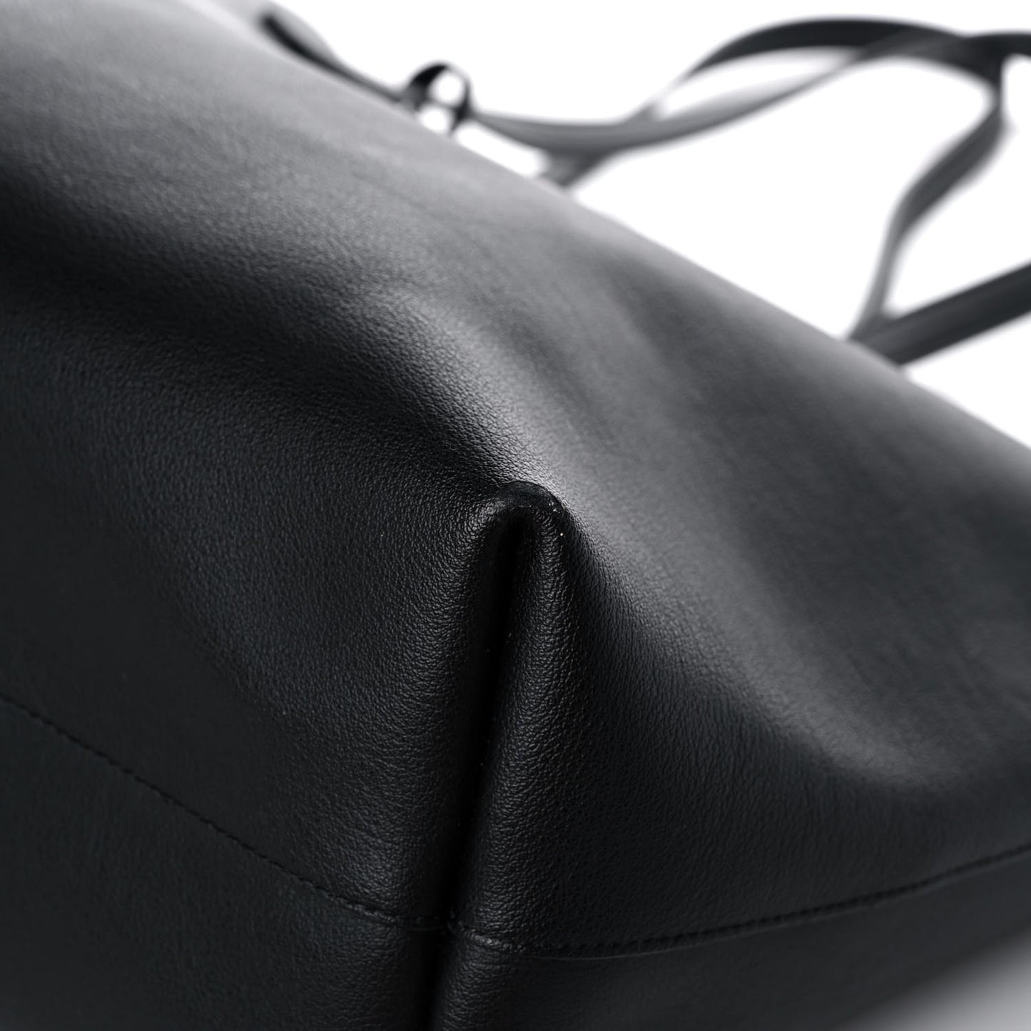 Calfskin Large Shopping Tote Black