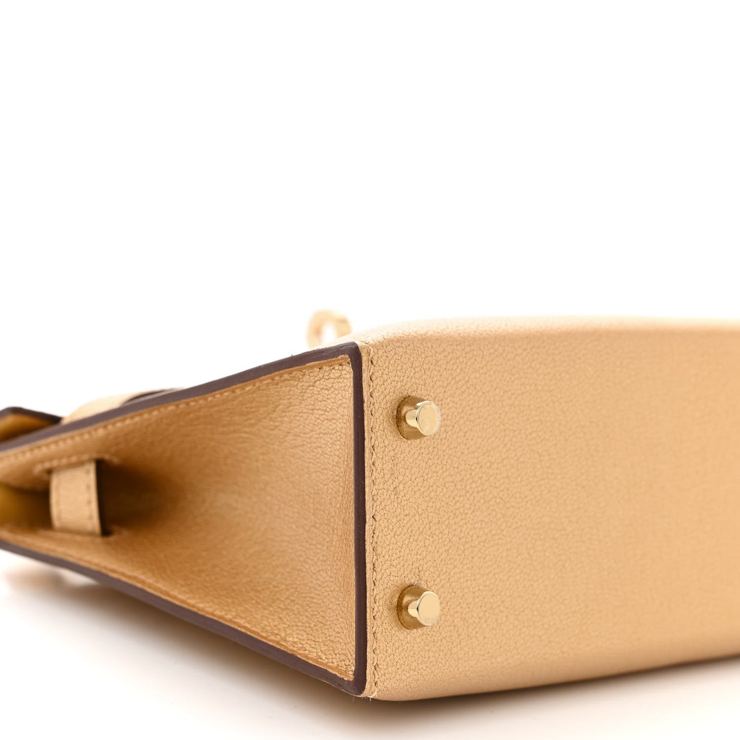 Metallic Chevre Chamkilight Mini Kelly Sellier 20 Dore