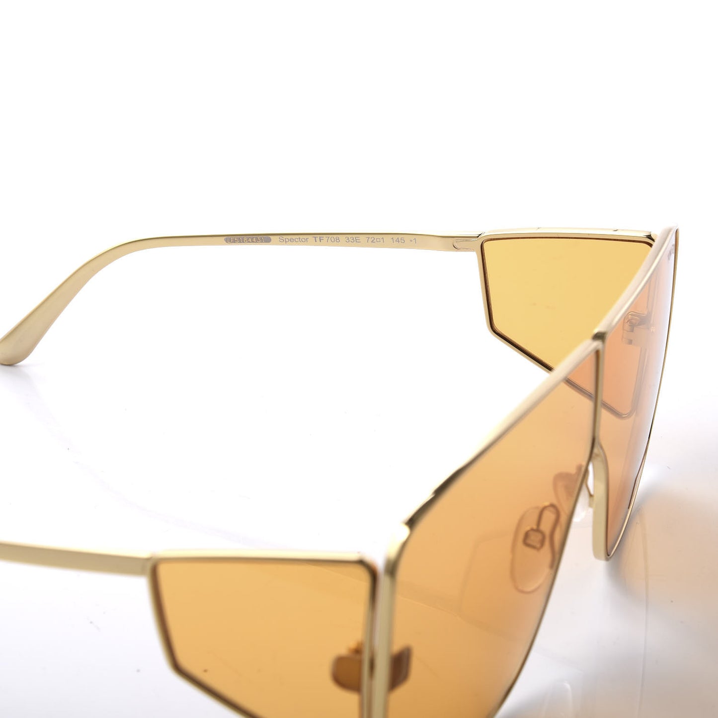 Square Spector Sunglasses TF 708 Gold