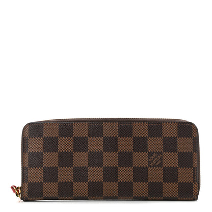Louis Vuitton Damier Ebene Clemence Wallet Cherry 1 of 9