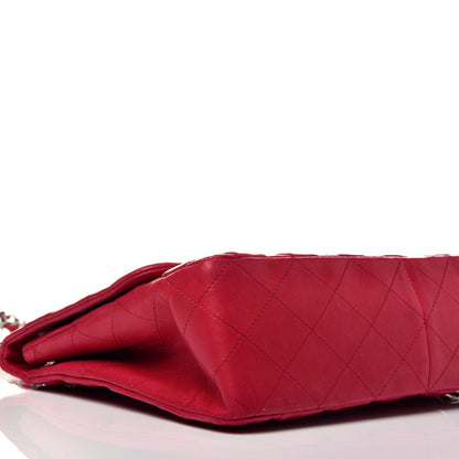 Chanel Lambskin Quilted Jumbo Single Flap Red 9 of 10
