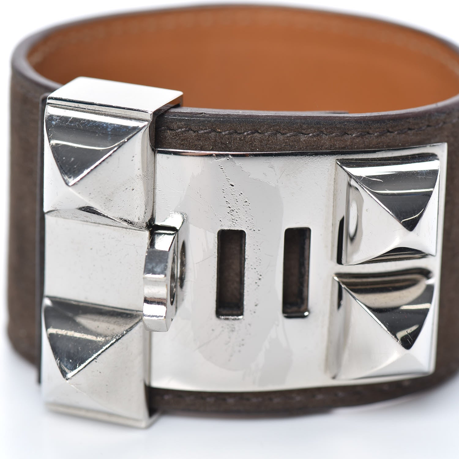Hermes Veau Doblis Suede Collier de Chien CDC Bracelet 4 of 9