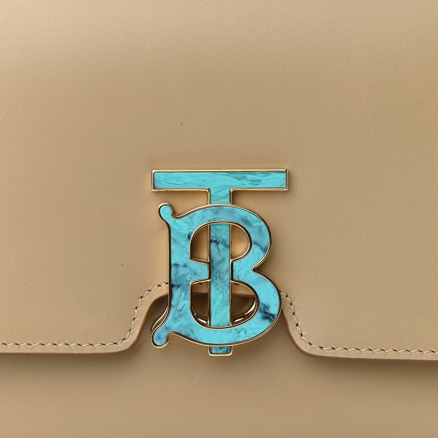 Burberry Calfskin Small TB Bag Honey 6 of 8