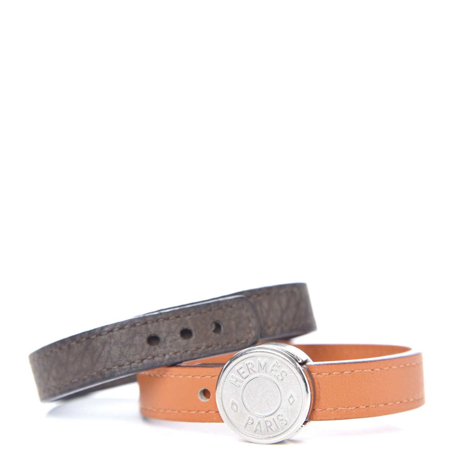 Hermes Box Looping Interchangeable Single Tour Bracelet Orange Cafe 3 of 7