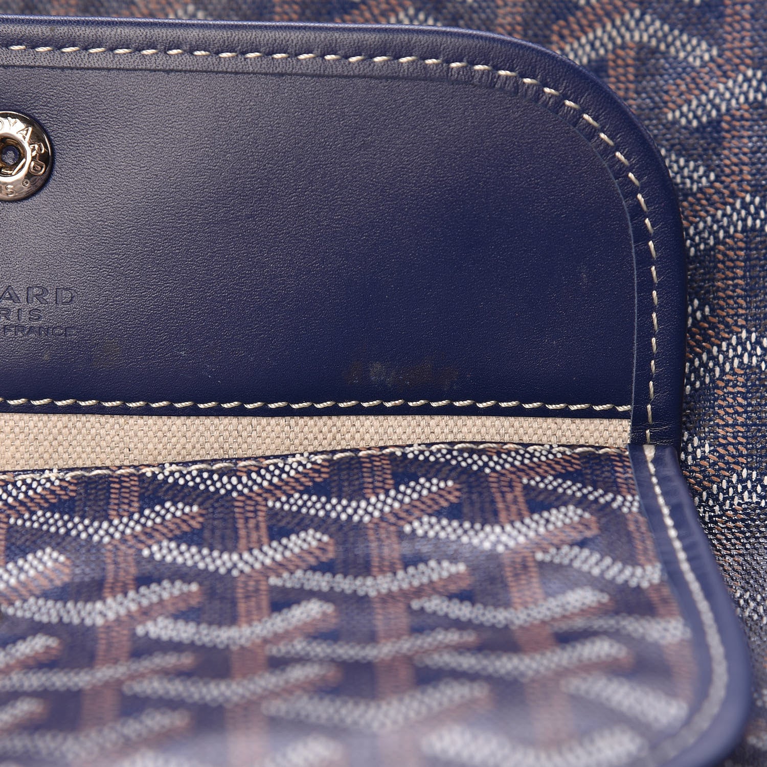 Goyard Goyardine Saint Louis GM Navy 10 of 19