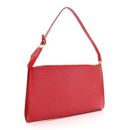 Louis Vuitton Epi Pochette Accessories 24 Castillan Red 3 of 10