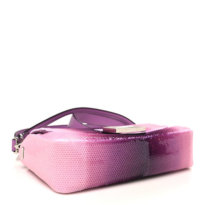 Fendi X SARAH JESSICA PARKER Sequin Paillettes Nappa Without Buckle Ricamo Baguette Viola 3 of 10