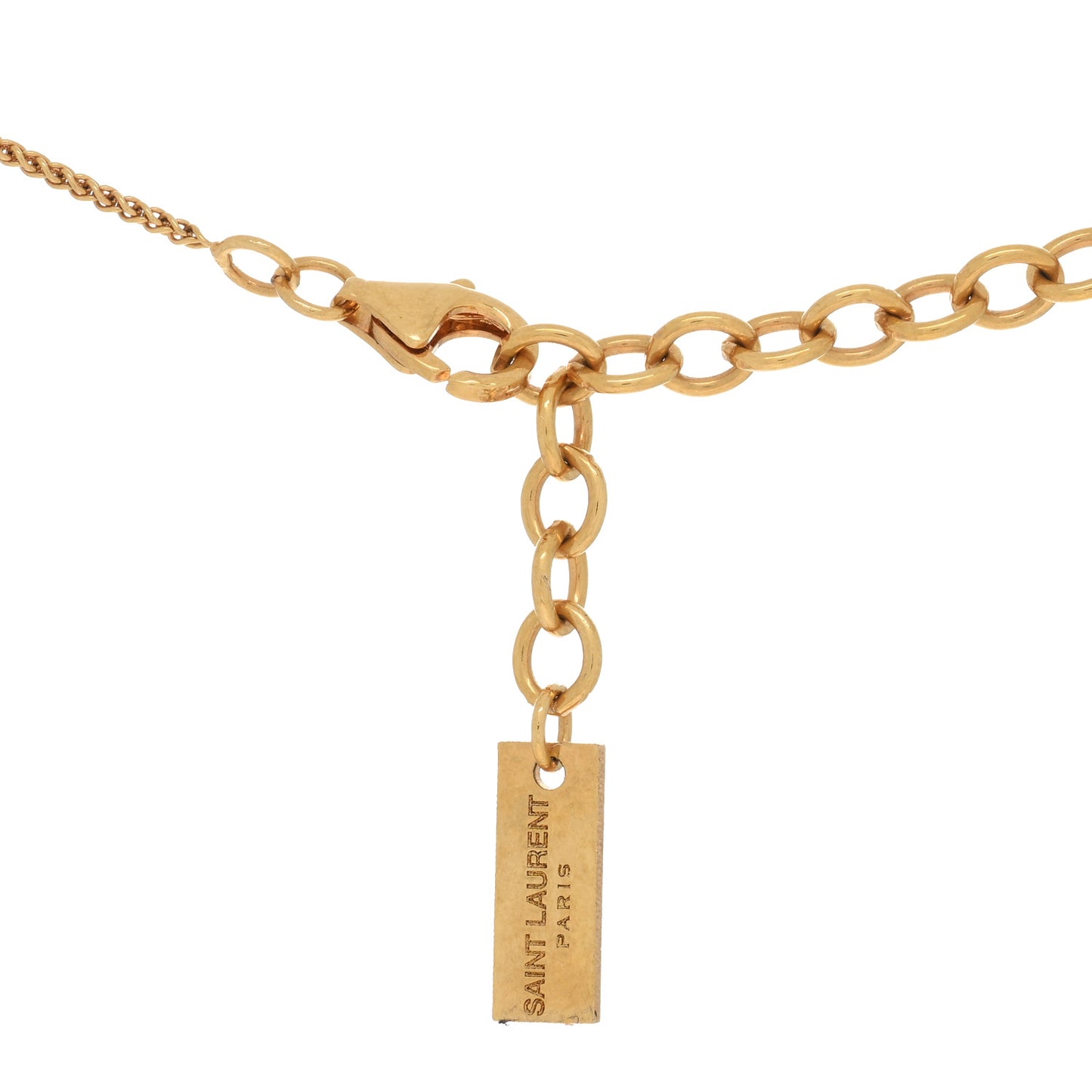 Metal LOVE Pendant Necklace Gold