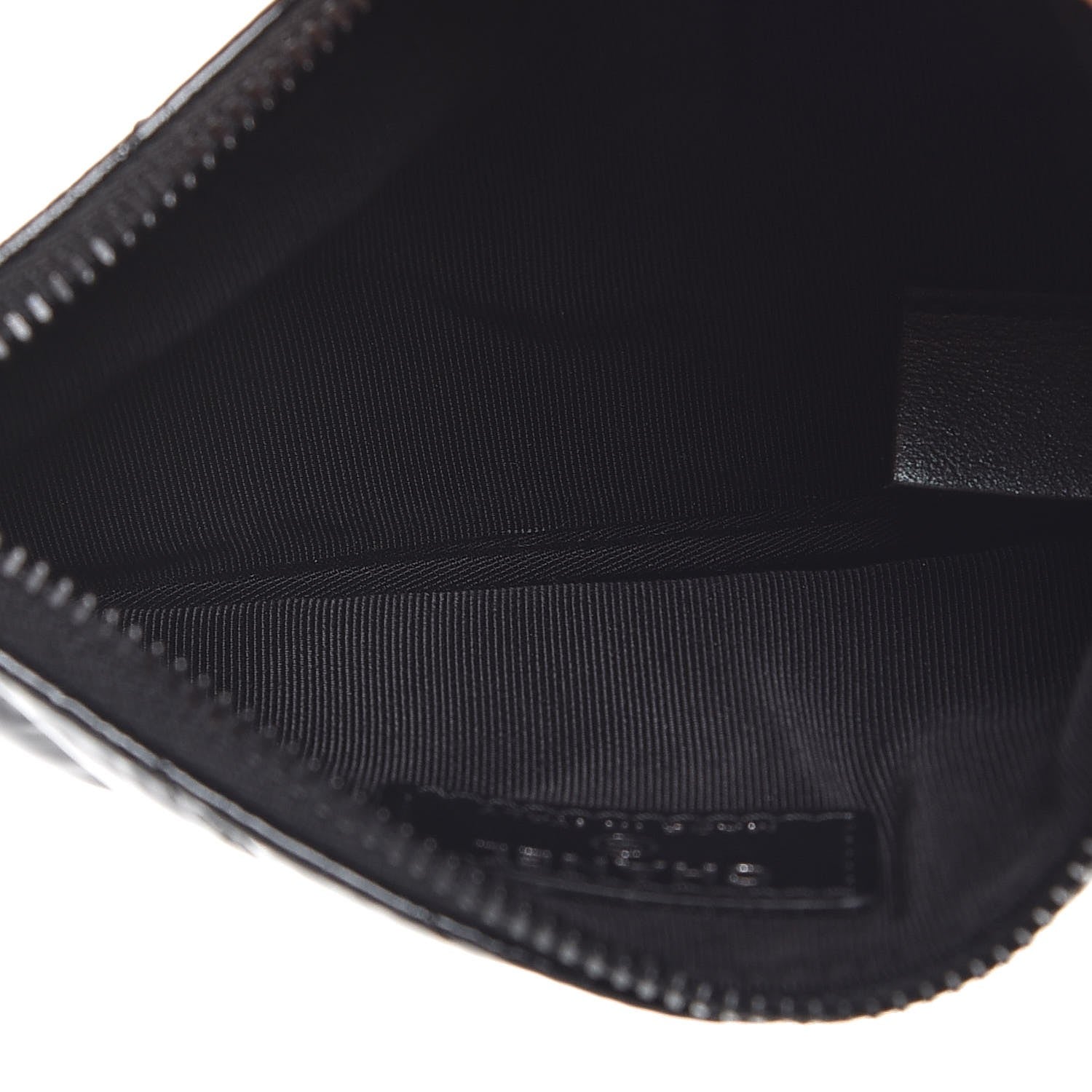 Chanel Patent Metallic Crumpled Calfskin Chevron Quilted Cosmetic Case So Black 5 of 8