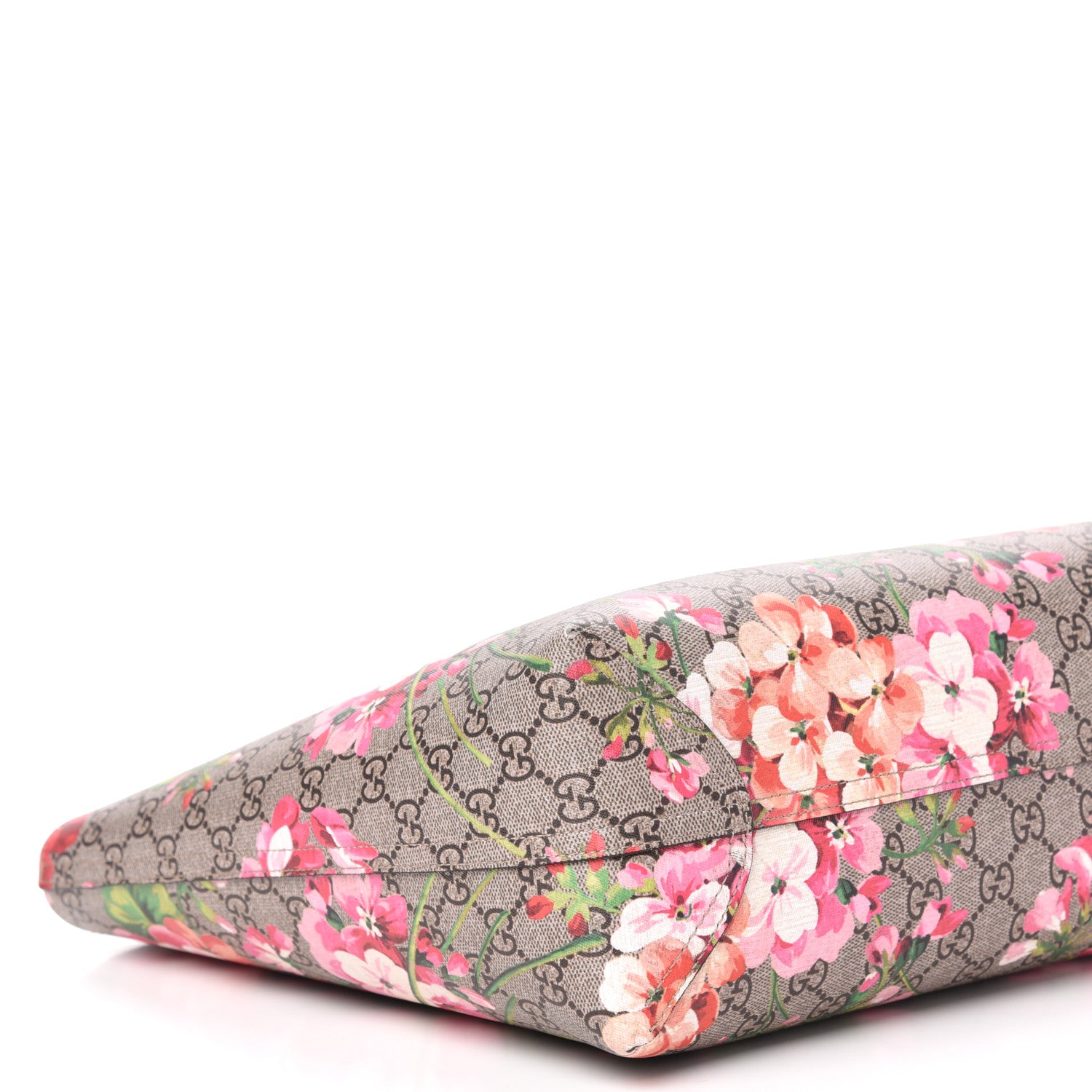 Gucci GG Supreme Monogram Blooms Medium Reversible Tote Beige Multicolor Dry Rose 8 of 11