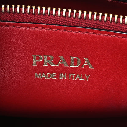 Prada Saffiano Cuir Calfskin Medium Monochrome Top Handle Tote Fuoco 6 of 8