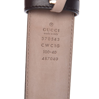 Gucci Guccissima Signature Interlocking G 37mm Belt 100 40 Fondente 3 of 6
