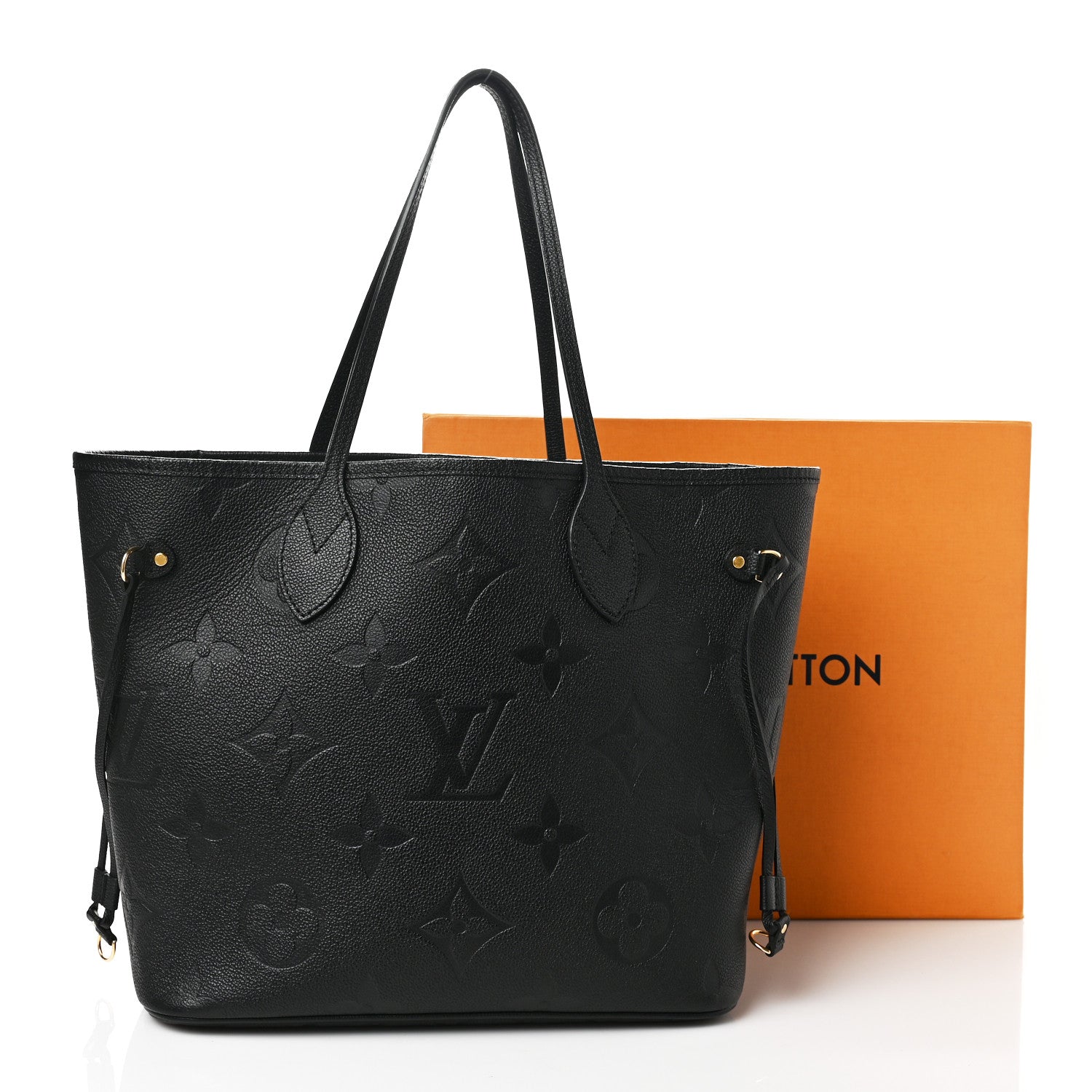 Louis Vuitton Empreinte Monogram Giant Neverfull MM Black 9 of 9