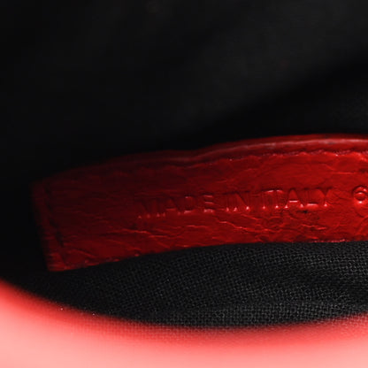 Balenciaga Agneau Arena Le Cagole Shoulder Bag XS Tomato Red 8 of 14