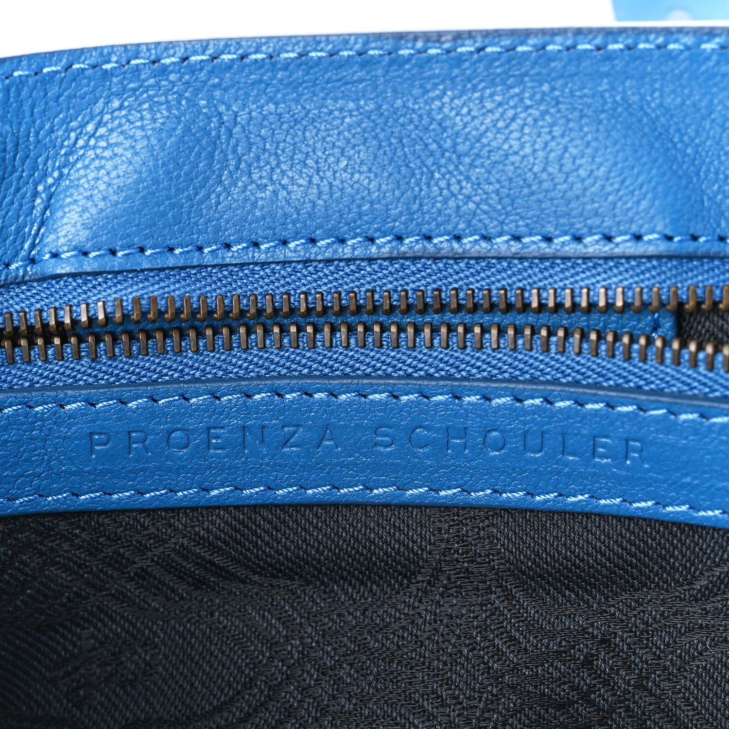 Proenza Schouler Lambskin PS1 Pochette Clutch Blue 7 of 14