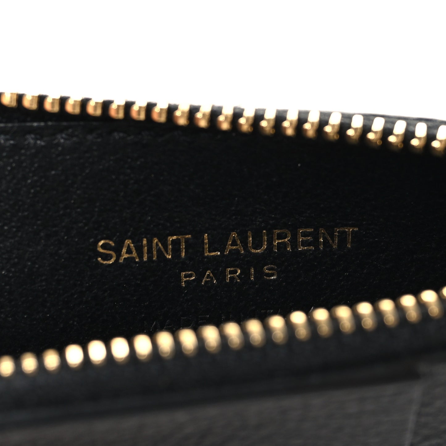 Grained Calfskin Monogram 5 Fragments Zip Pouch Card Holder Black