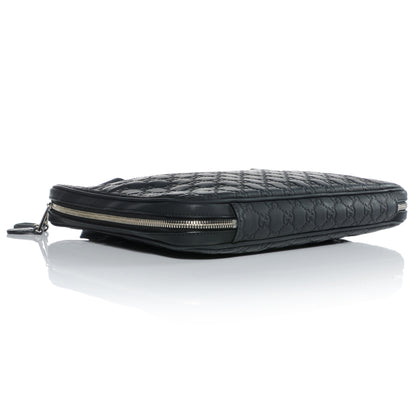 Gucci Rubber Guccissima Medium Computer Case Black 4 of 9