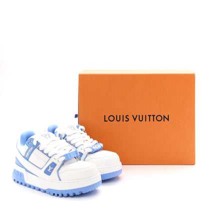 Louis Vuitton Calfskin Womens LV Trainer Maxi Sneakers 38 Bleu Ciel 12 of 12