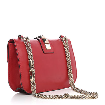 Valentino Garavani Vitello Small Glam Lock Rockstud Flap Red 3 of 10