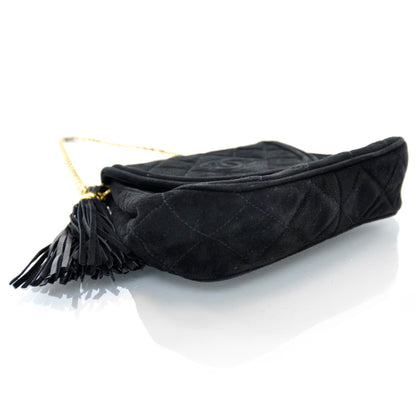 Chanel Suede Tassel Bag Black 4 of 8