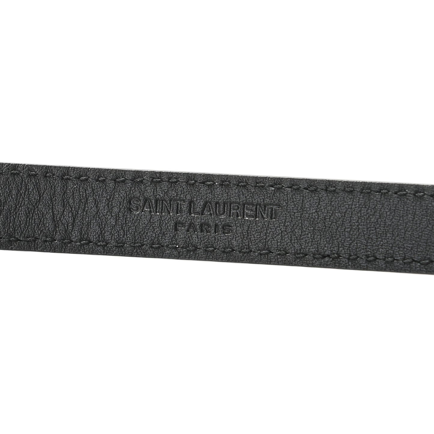 Calfskin Crocodile Embossed Monogram Kate Belt Bag Black