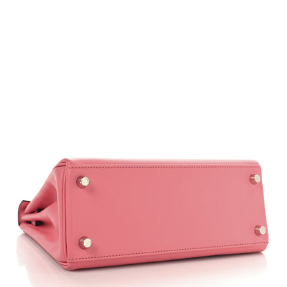 Hermes Swift Kelly Retourne 25 Rose Azalee 4 of 14