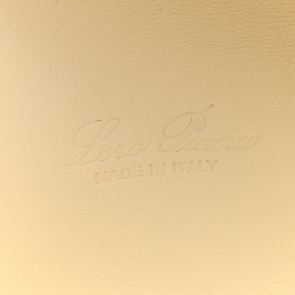 Loro Piana Grained Calfskin L19 Extra Pocket Pouch Whisper White 6 of 10